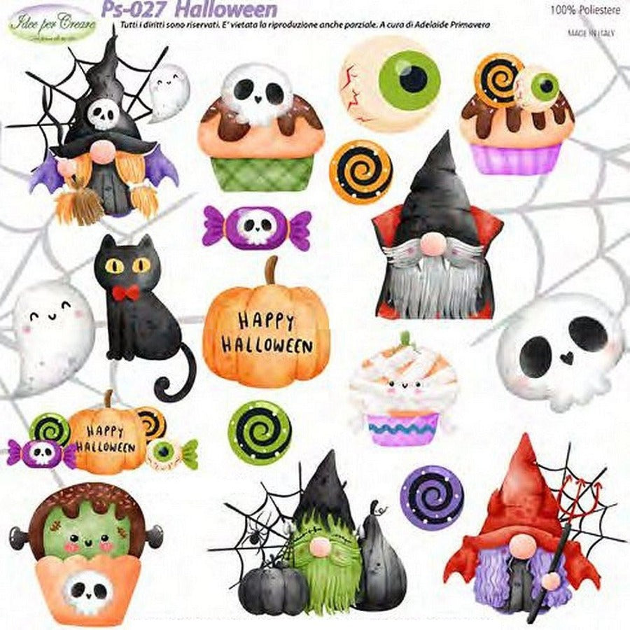 Befana pannello pannolenci stampato  strega gnomi elfi Halloween –  hobbyshopbomboniere