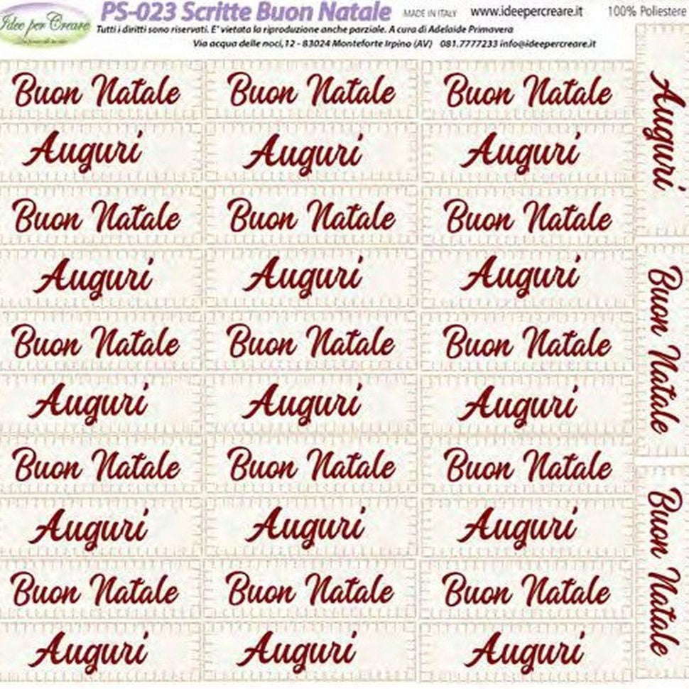 PS-023 scritte buon natale e auguri idee per creare pannelli pannolenci stampati piccoli 25 x 25 cm disegni soggetti motivi natalizi