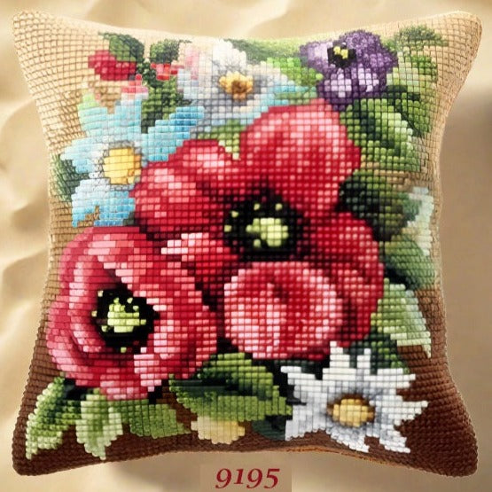 Kit Punto Croce Brvsk Provence - Cuscino 45x45 Cm, Tela Stampata, Qualità Europea - Foto 8