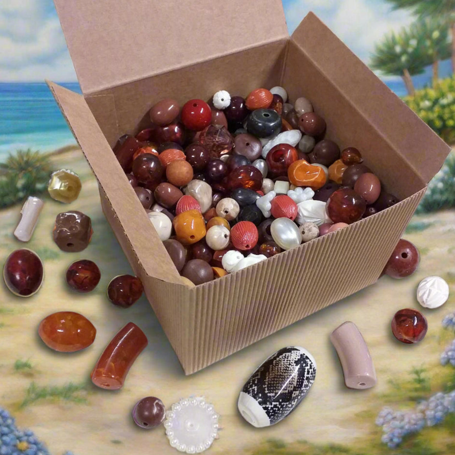 Collana Lunga Con Perle In Resina Vintage Lilla - Gioielli - Collan - Foto 4