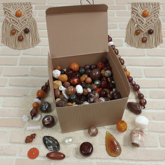 bianco perlato arancione scatola da 1/2 chilogrammo vendita perle di resina grandi e componenti intercalari leggeri per fai da te bigiotteria collane bracciali manici borse