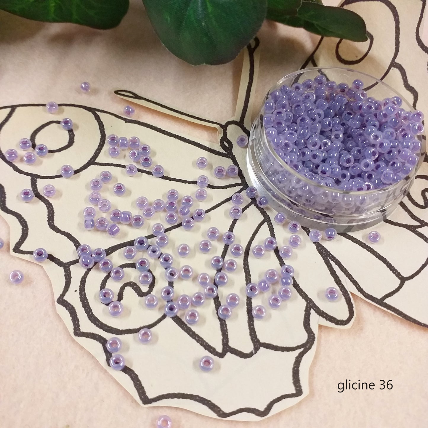 glicine 36 conteria veneziana rocailles perline vetro particolari esclusive diametro 2.5 mm 9.0 creazioni fiori perle venezia e hobby fai da te bijoux gioielli ciondolo bigiotteria farfalla
