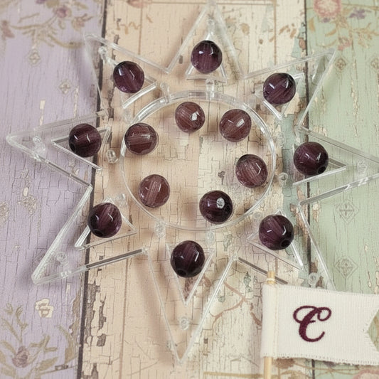 lotto offerta C colore violetta perle cristalli di vetro bigiotteria fai da te collane e bracciali dell'amicizia di perline da 8 mm