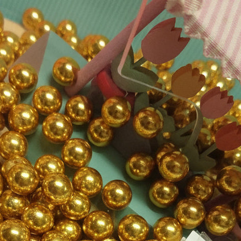 6 mm Stafil hobby perline dorate cerate di plastica metallizzate oro con foro fai da te gioielli decorazioni vestiti rotonde sintetiche piccole per collane uso lavoretti bigiotteria perle bomboniere 50 anni di matrimonio anniversario nozze