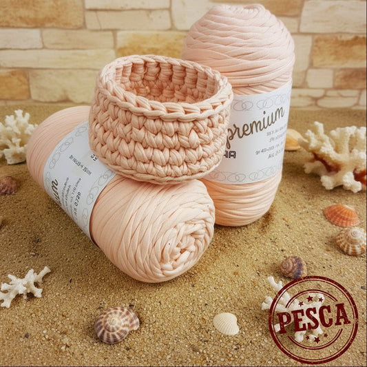 colore pesca fettuccia premium soft lycra cucirini 3 stelle wiggly per borse uncinetto e cestini