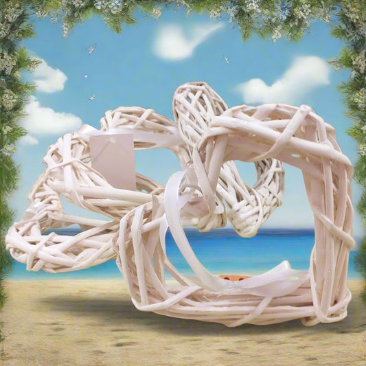 prima misura 15 cm cuore vimini bianco intrecciato ghirlanda rattan di midollino viticcio uso cornice da decorare fuoriporta allestimento san valentino festa mamma natale pasqua fiocco nascita coccarda