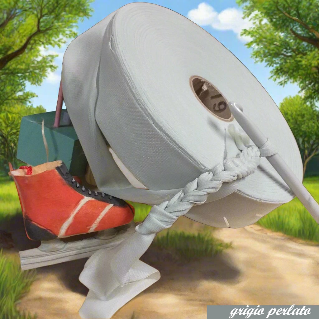 grigio perlato primavera pasqua 2025 4 cm pizza di lycra piatta alta larga filato uncinetto elastane elasticizzato per creazioni borse fettuccia crochet clutch bags cestini tappeti cuscini