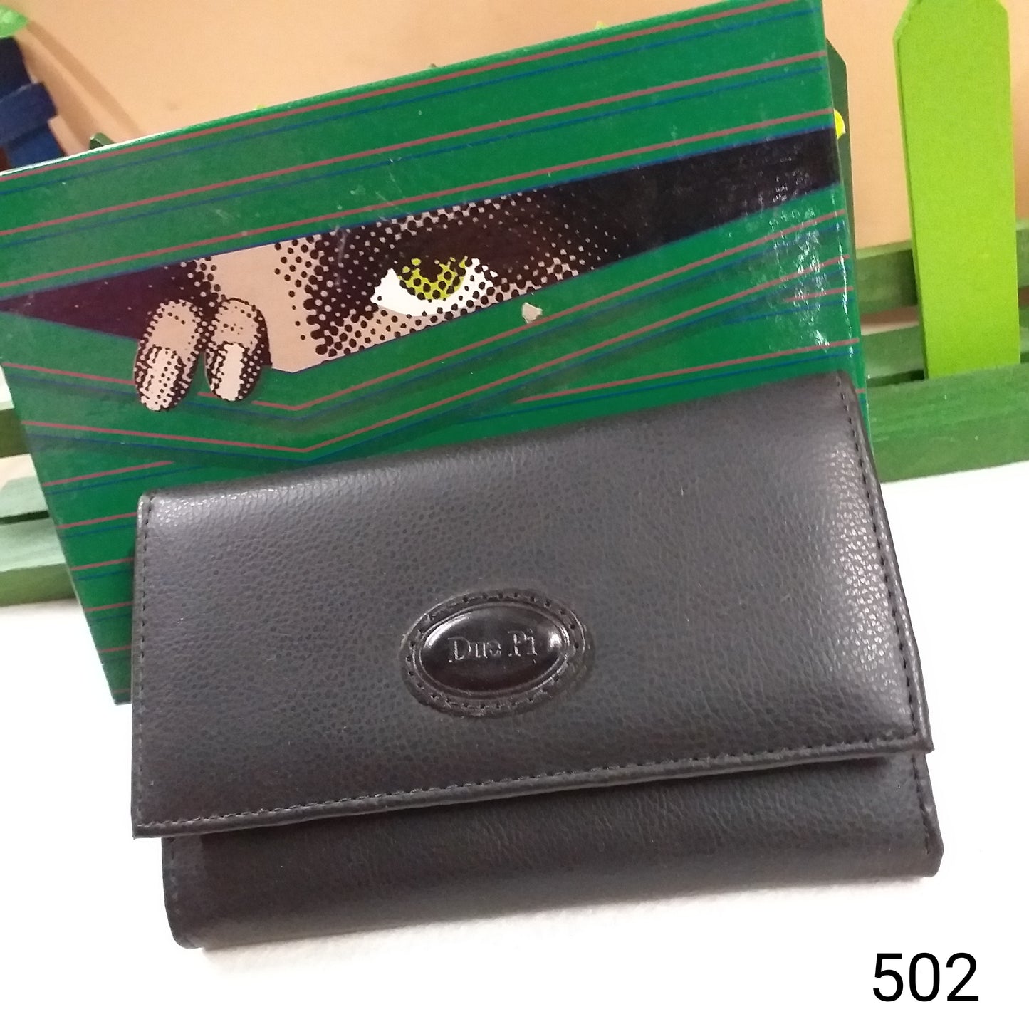 ecopelle nero portafoglio donna scomparti portacarte borsellino portadocumenti classico idea regalo modello 502