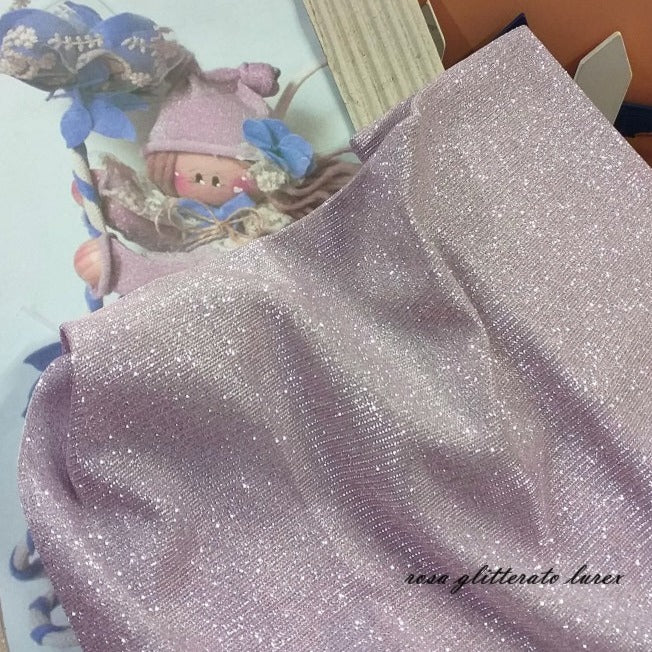 shop online vetrina stoffe tessuti natalizi uso fai da te decorazioni albero rivestire palline glitterato lurex Sparkling Natale creare bambola angioletto