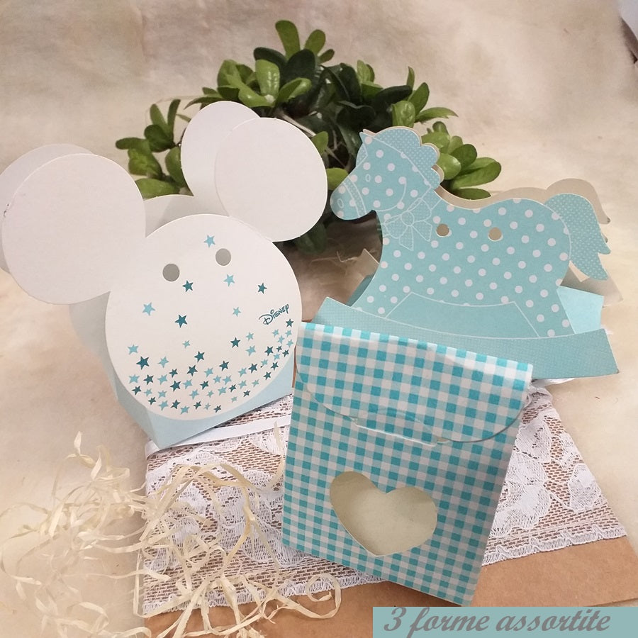 cavallino pupazzetto sacchetto cuore bimbo maschietto scatoline economiche portaconfetti nascita babyshower battesimo fai da te confezionamento packaging bomboniere