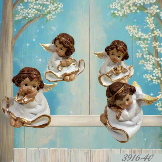 bianco oro preghiera candela forma angioletto statuine angeli bomboniere battesimo comunione Cresima idea regalo Natale sorpresa ricordini souvenir oggettini sorpresa uovo pasquale