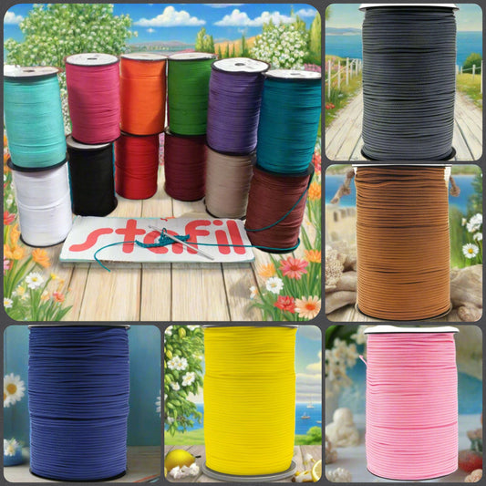 16 colori 400 g 200 m spessore 3 mm Stafil Thai cordino per borse uncinetto portamonete borsellini portacellulare zainetti sacche di corda tripolino cordoncino estivo sintetico novità moda mare abbigliamento