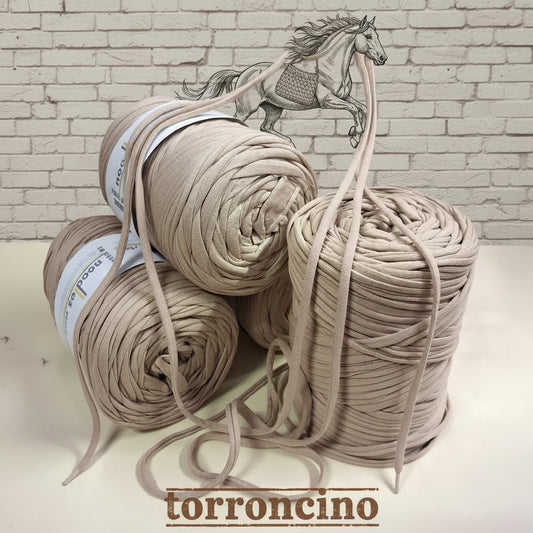 fettuccia cotone elastico Noodles Stafil colore torroncino filato per borse uncinetto bisacce cavallo pochette e cestini