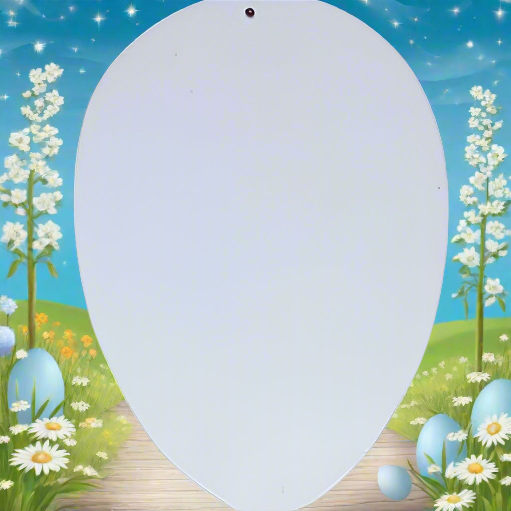 ovetto piatto 10 cm con foro base acrilico lastra schiacciata forma uovo plastica plexiglass trasparente da decorare colorare rivestire pannolenci pasquale e appendere