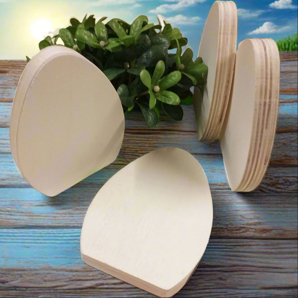 fette di legno uovo piccolo sagoma ovetto basi supporti sostegni per centrotavola fuoriporta da decorare decoupage pannolenci colorare dipingere per addobbi decorazioni pasquali fai da te