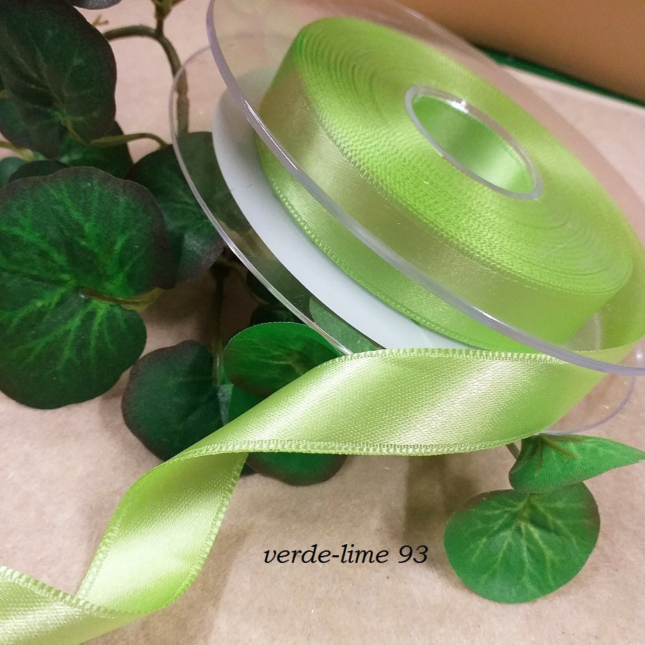 colore verde lime negozio shop vendita 15 mm nastri decorativi raso stoffa uso per hobbistica lavoretti cucito creativo bomboniere fai da te addobbi Pasqua confezioni regalo natalizie packaging vetrinistica