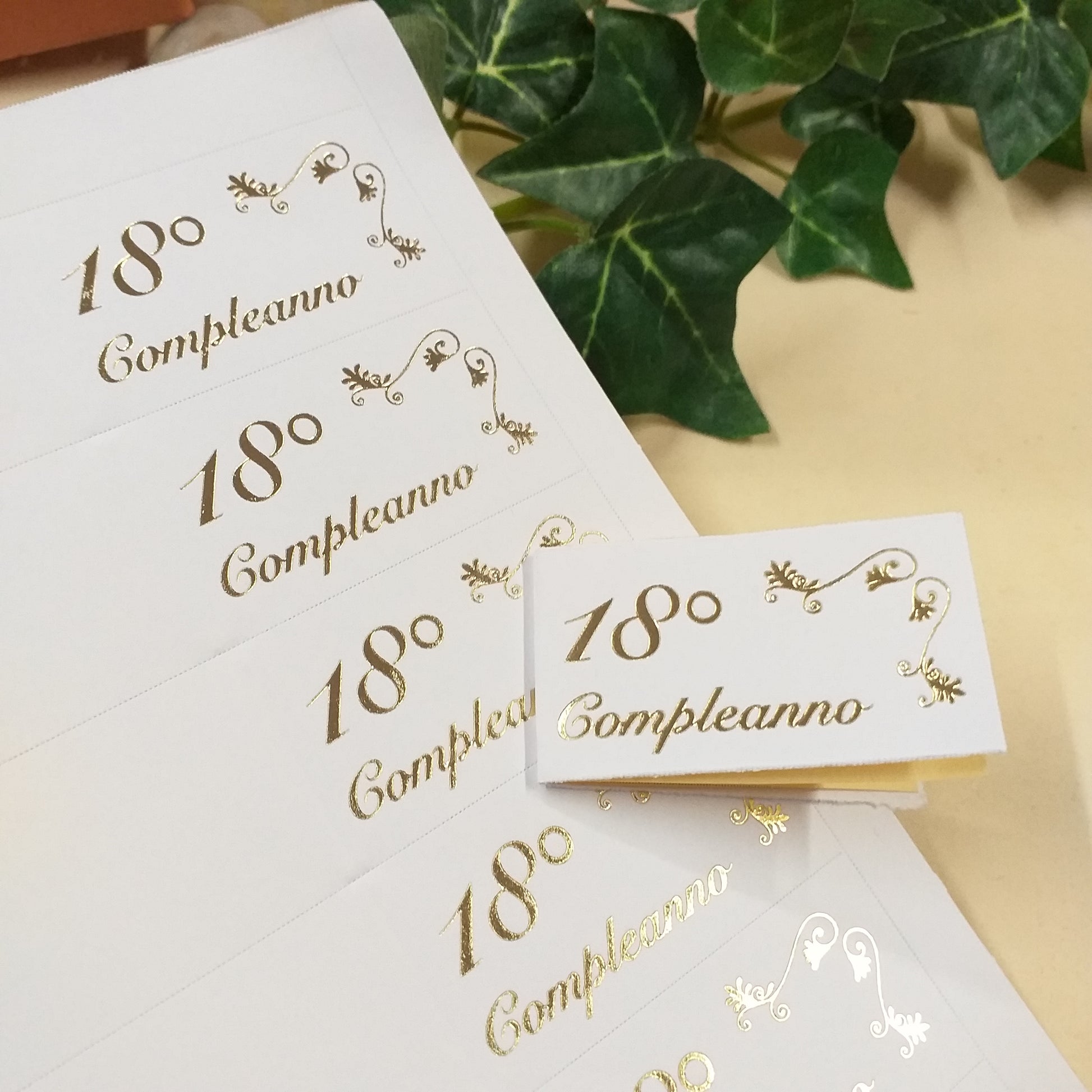 bigliettini da interno bomboniere per confezionare fai da te da scrivere a mano o stampare in casa con stampante 18 anni 18° compleanno cartoncini bianchi
