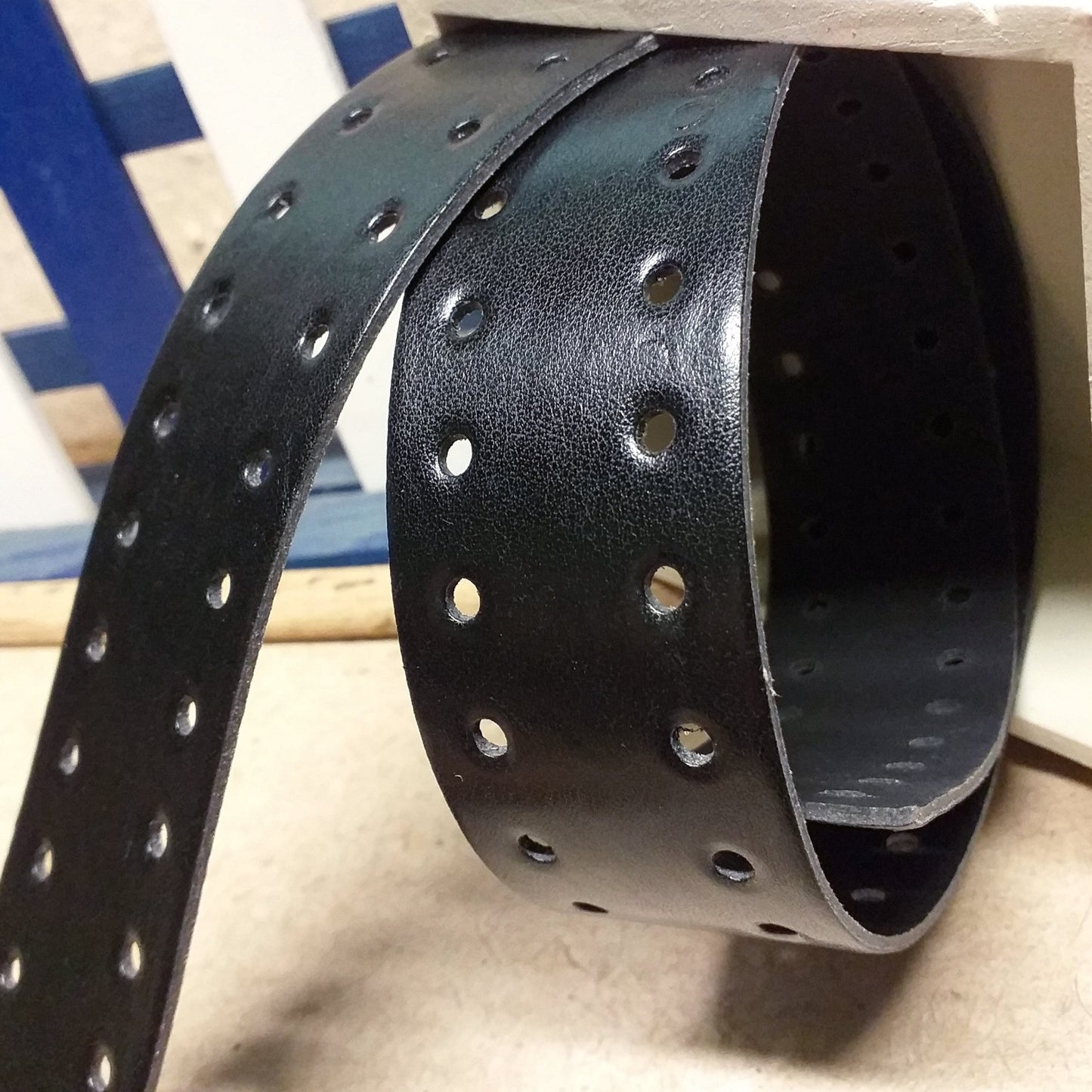 manico laterale con fori per applicazione facile su borsetta corda fettuccia, accessori borse uncinetto fai da te artigianali ecopelle nera uso circular bags