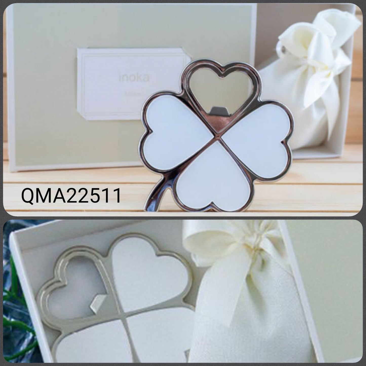 outlet oggettistica lotto vendita offerta negozio online stock bomboniere matrimonio apribottiglie cavatappi quadrifoglio magnete