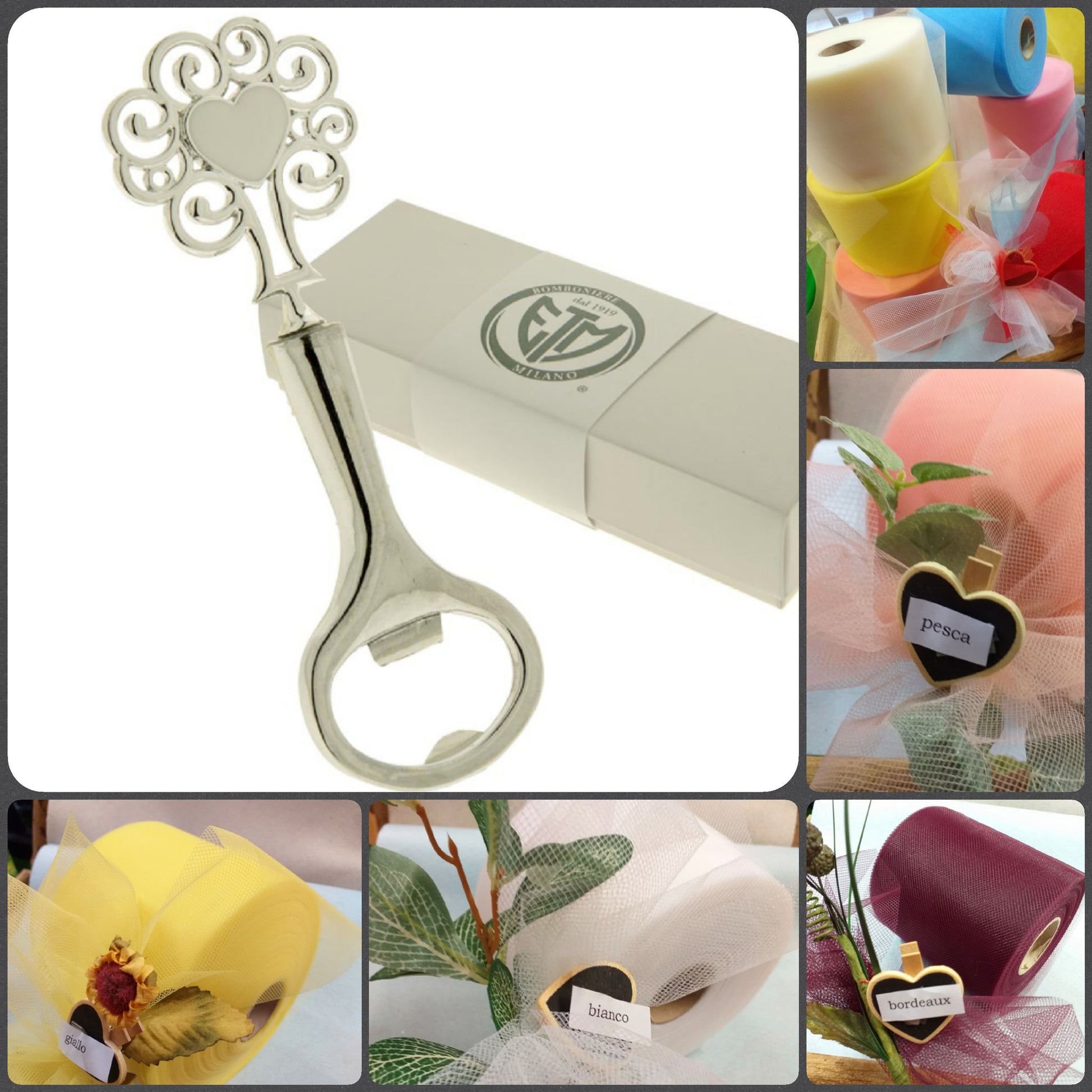 quali colori di tulle per confezionare albero della vita 11.5 cm outlet oggettistica lotto vendita offerta negozio online stock bomboniere matrimonio apribottiglie cavatappi con scatola regalo gift box