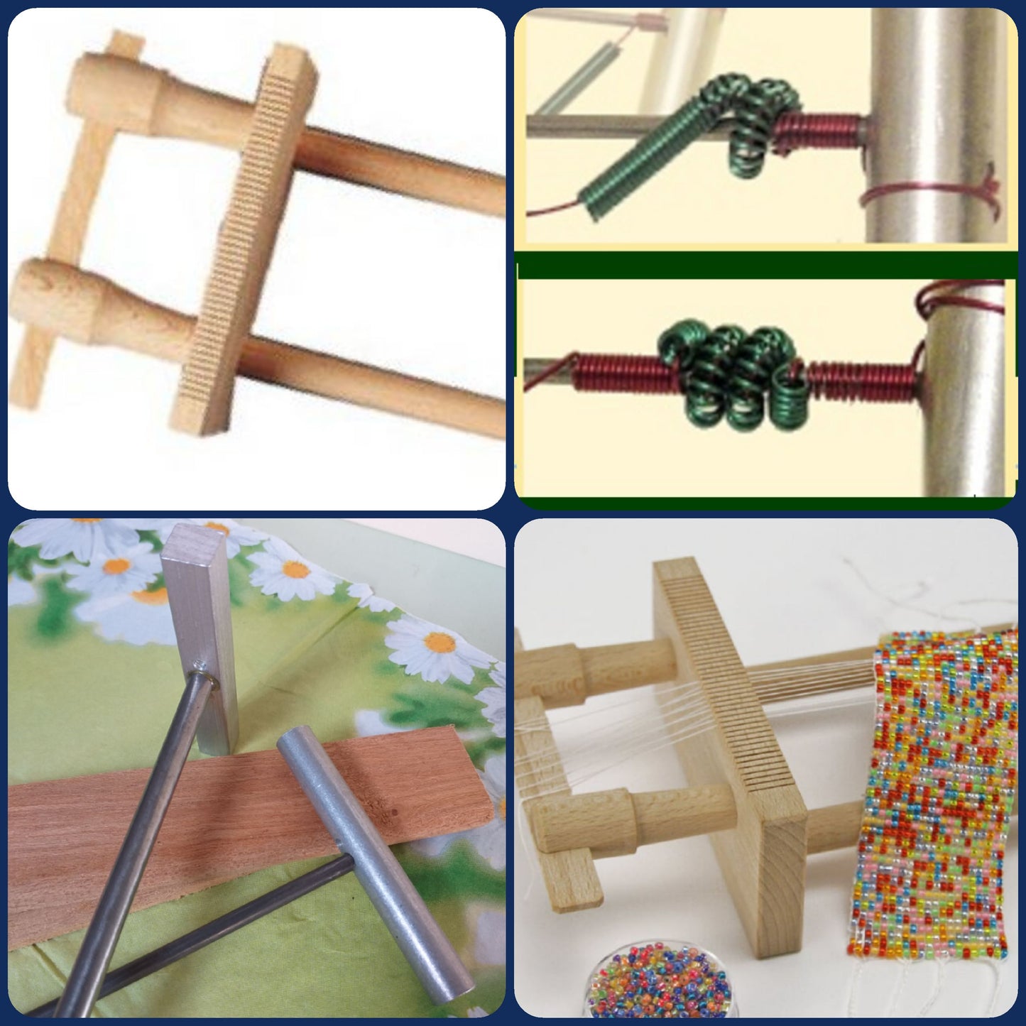 attrezzi per fare bigiotteria creare gioielli di perline telaio legno e twister wire di filo di ferro