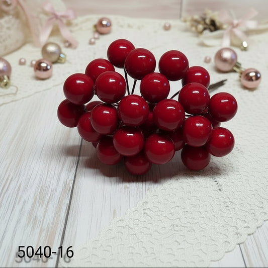 meline di bacche rosse bordeaux 9 mm frutta artificiale uso decorazioni Natale vetrine casa hobby creativi bomboniere fai da te creare alberi bonsai piante perline packaging vetrinistica confezionamento regali addobbi