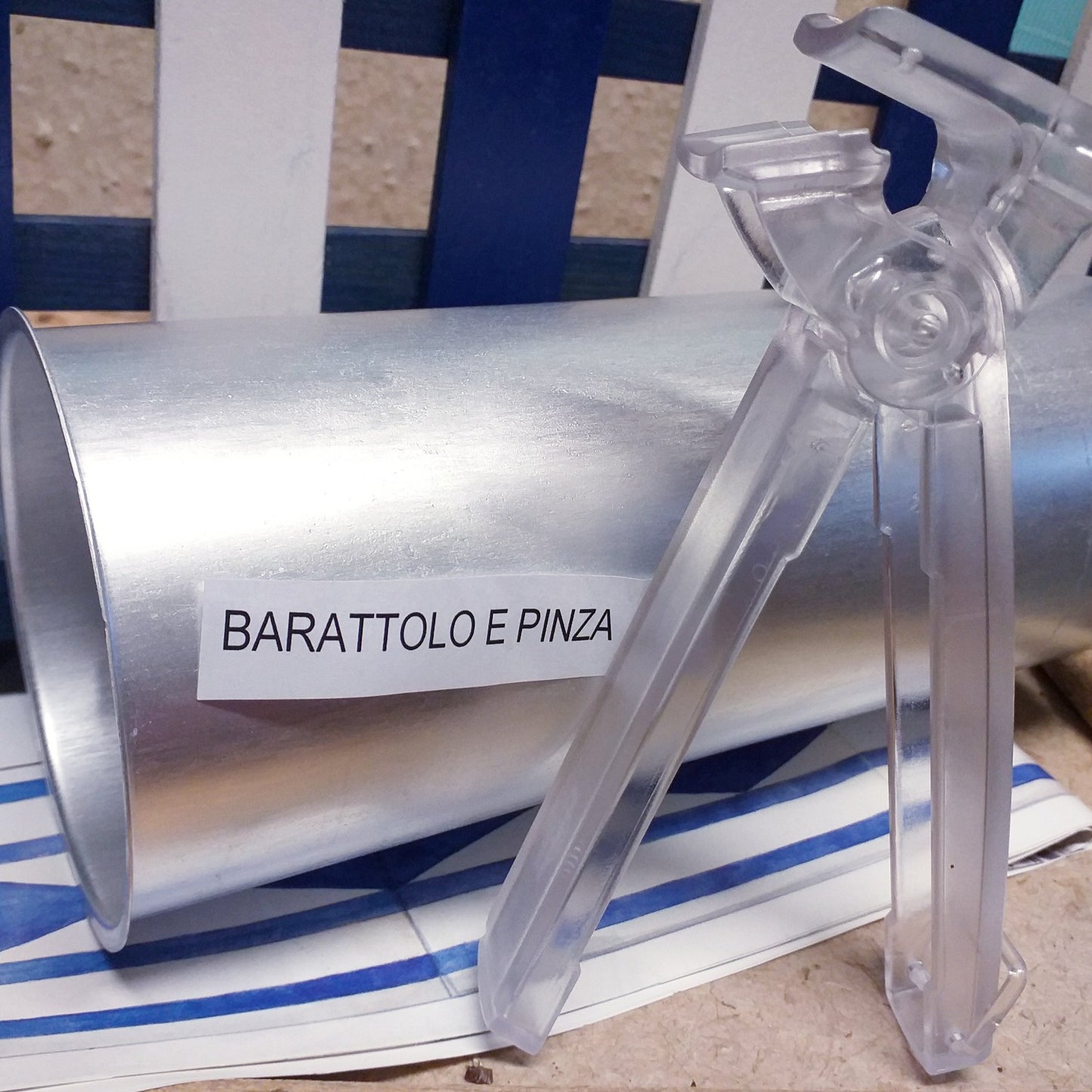 kit barattolo con pinza materiali per sciogliere cera gelatina fai da te candele artigianali a bagnomaria