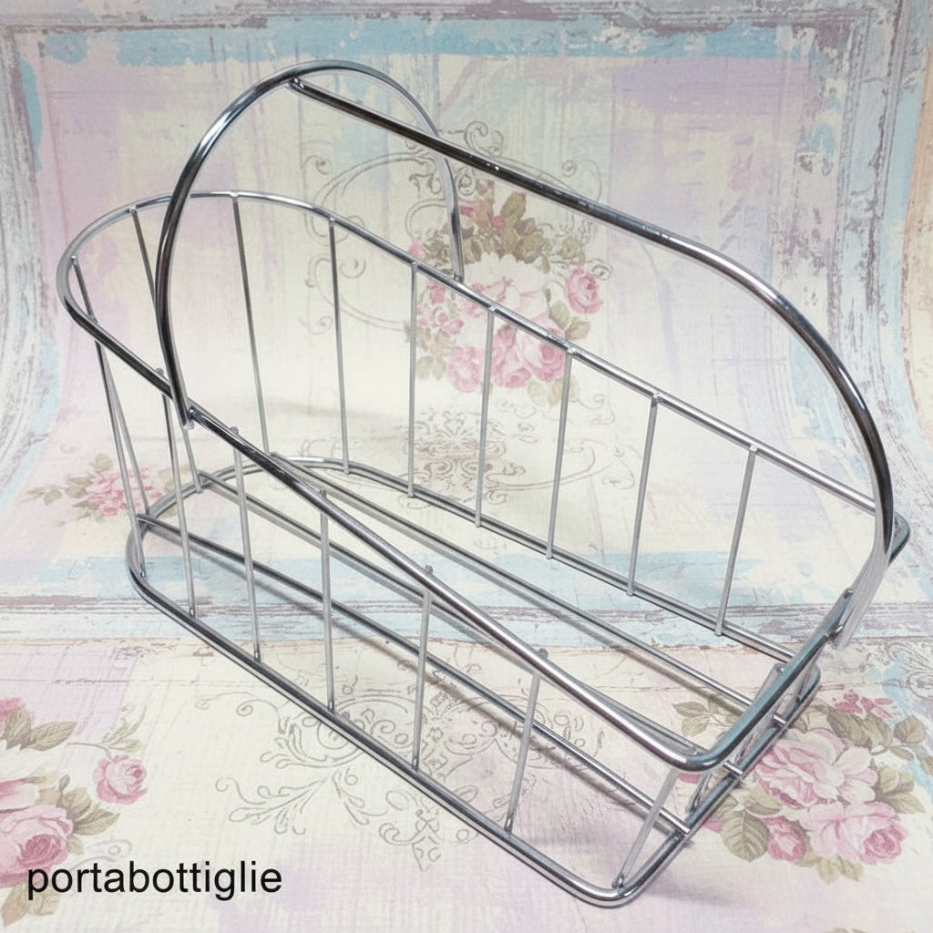 portabottiglie orizzontale base fondo metallo struttura rigida per cestino uncinetto corda spago fettuccia fai da te confezioni regalo enogastronomia pasquali