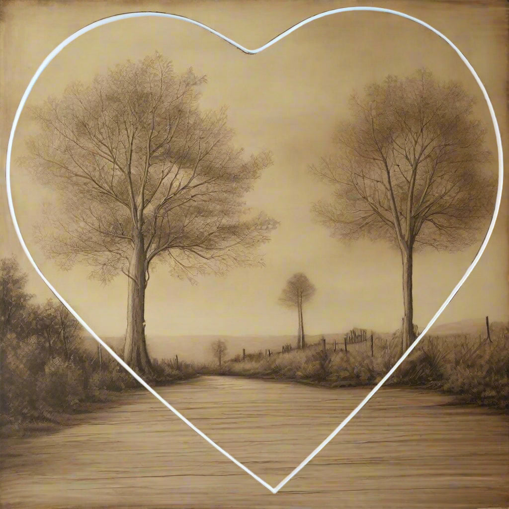 cuore grande di forme anelli metallo bianco decorativi in ferro strutture uso creare ghirlande natalizie uncinetto macramè centrini giostrine acchiappasogni pasquali con piante artificiali vetrinistica festa della mamma san valentino