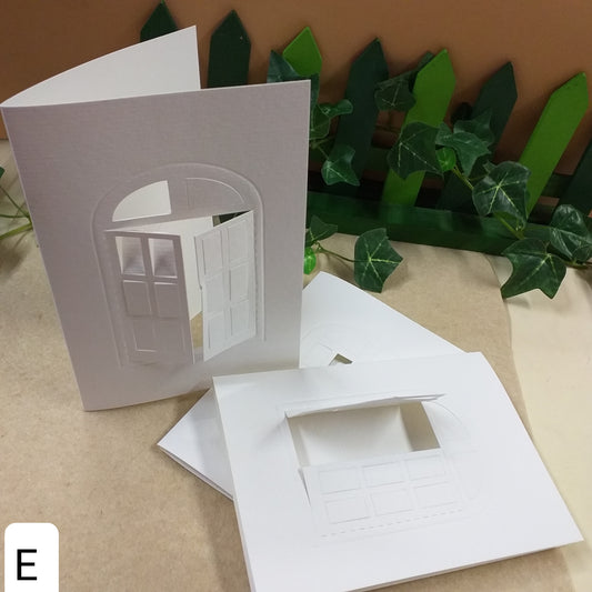 Cartoncino bianco forma finestrella cornice rettangolo biglietti cartoncini con passepartout inviti partecipazioni fai da te oblò da ricamo e scrapbooking papercraft