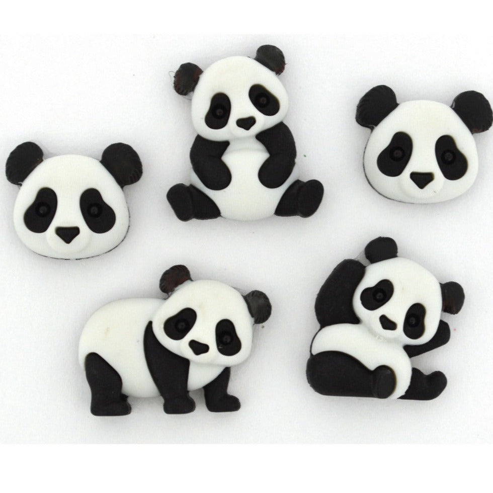 tema animali panda bottoni decorativi particolari colorati uso fai da te bigiotteria estiva bomboniere hobby cucito creativo accessori decorazioni borse confezionamento packaging