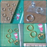 anellini brisé aperti 5,6 e 9 mm oro argento minuterie bijoux fai da te lavorazione perline gioielli uso per portachiavi orecchini braccialetti