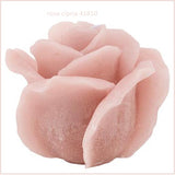 forma fiori rosa cipria idee regalo pasqua natale candele particolari decorate di cera artigianali originali da regalare o vetrinistica