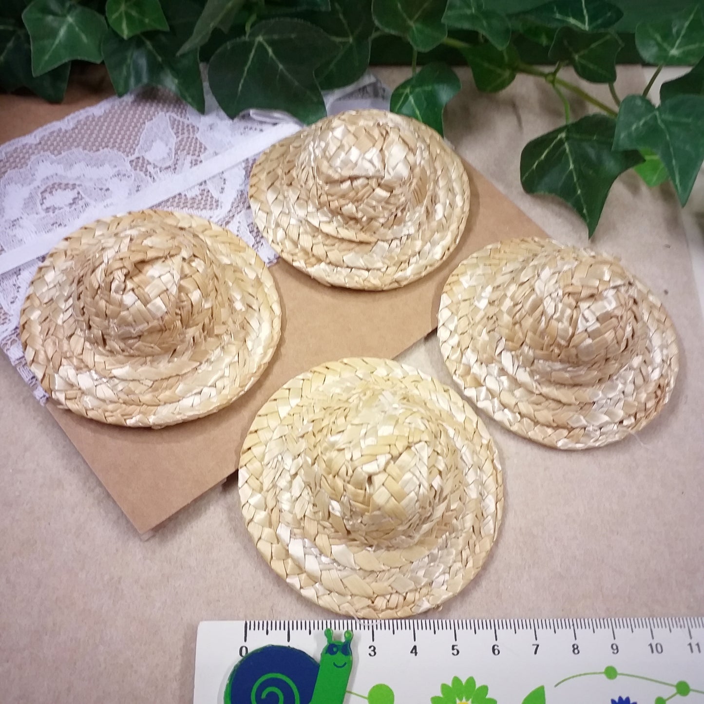 Offerta Mini cappellini miniature accessori paglia per bambole fai da te bomboniere segnaposto oggettistica packaging