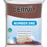 Marrone Cernit number one pasta polimerica modellabile composti argilla da cuocere panetto 56 grammi