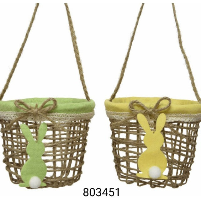 coniglietto feltro applicazione cestino salice corda per decorazioni confezioni regalo fai da te Pasquali ovetti di cioccolato packaging enogastronomia