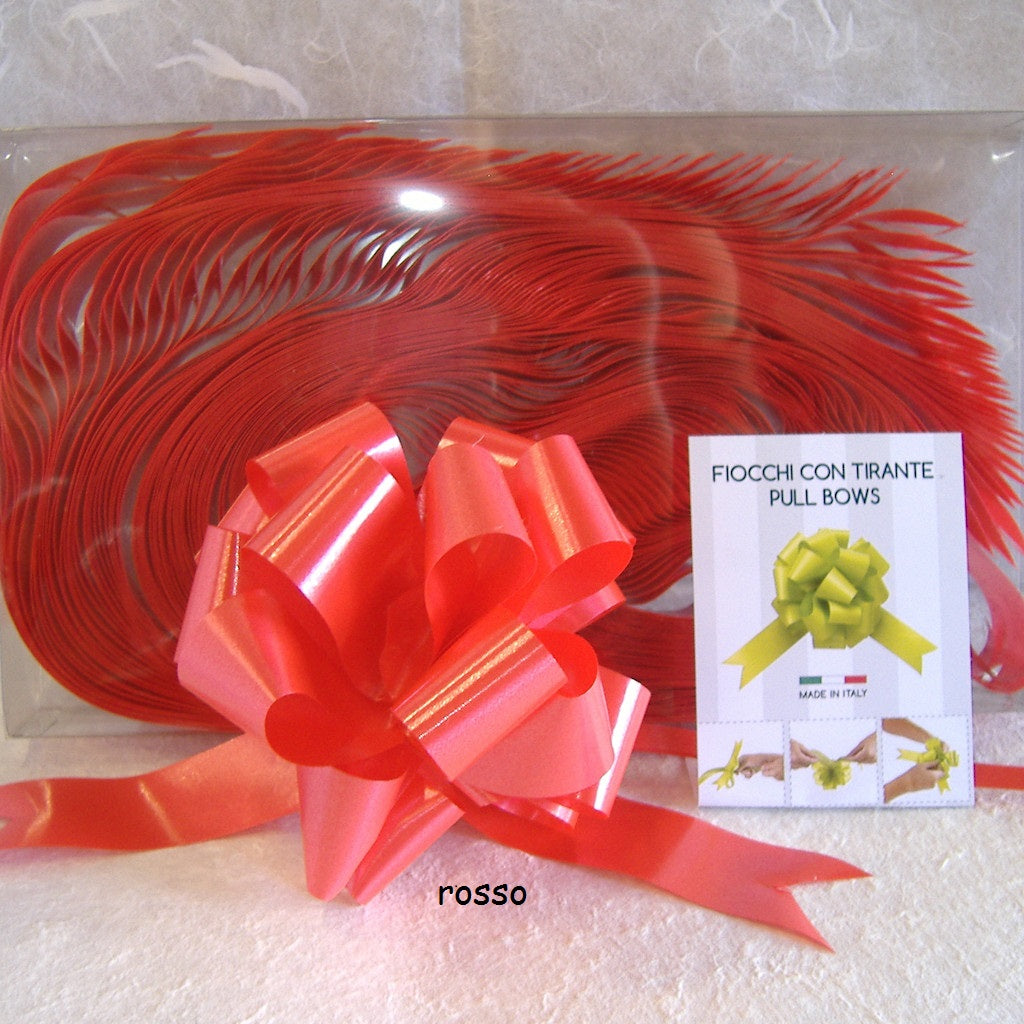 coccarde rosse matrimonio fai da te fiocchi auto sposi invitati addobbi allestimento confettata ad uso packaging vetrinistica comunione cresima compleanno anniversario