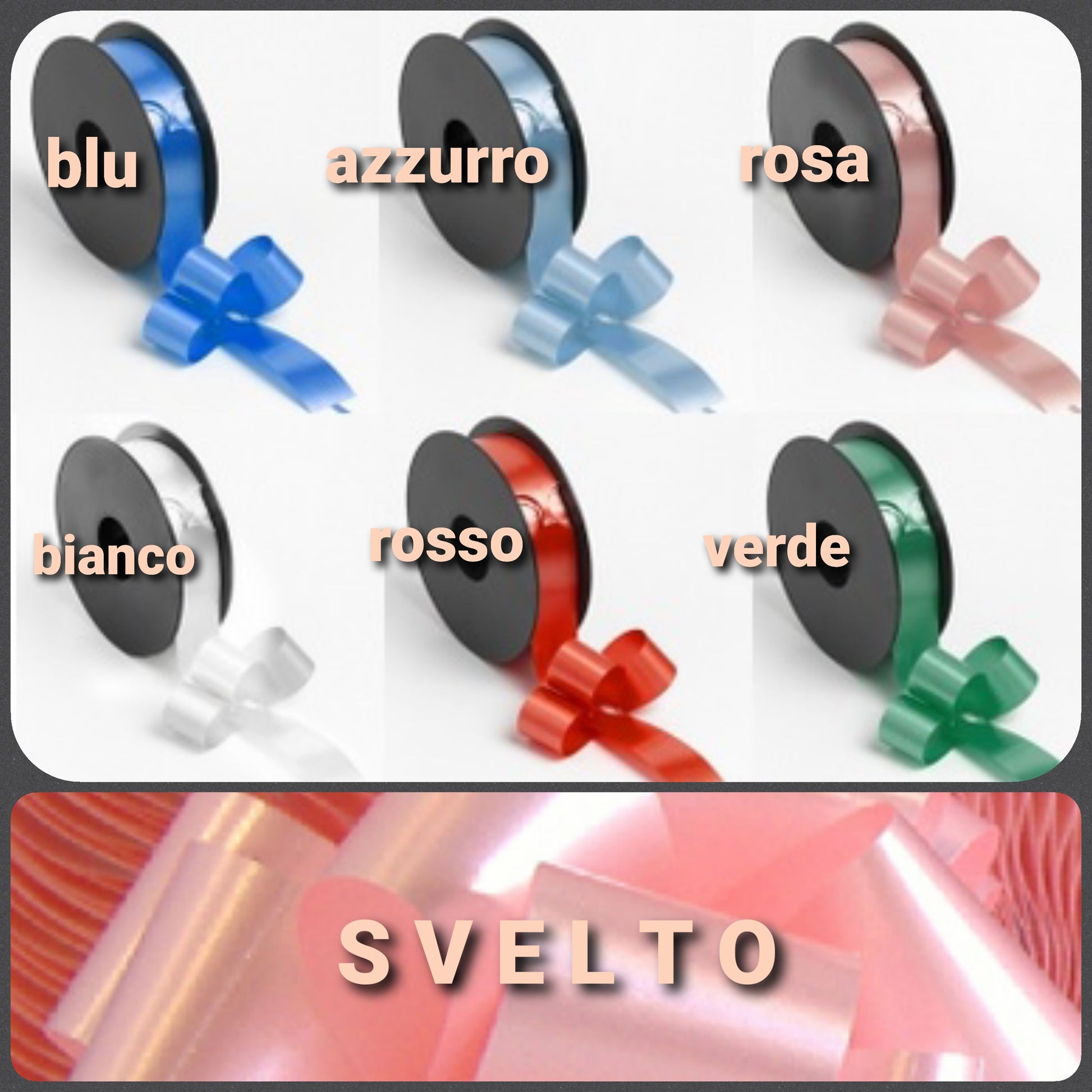 nastro svelto con tirante per coccarde matrimonio fai da te fiocchi auto sposi invitati addobbi bianchi colorati