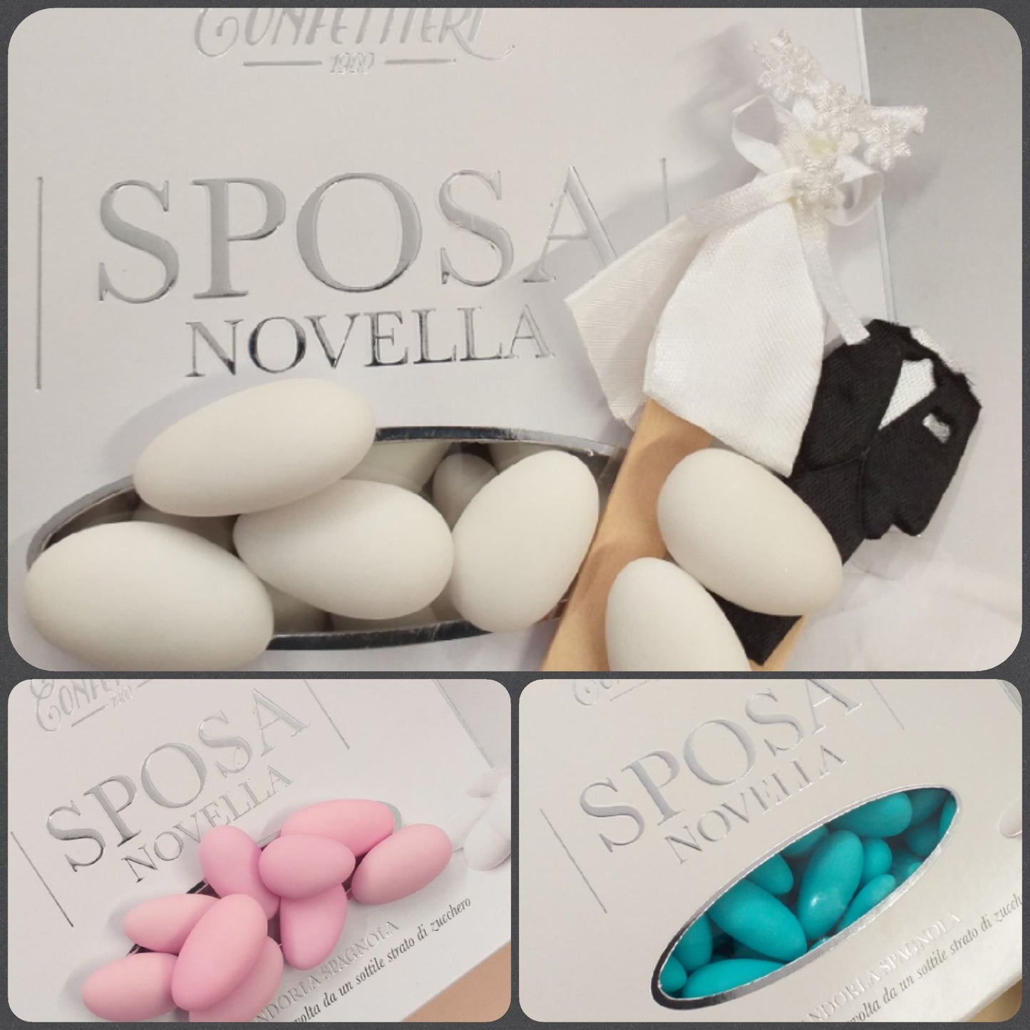 Sposa novella Maxtris confetti italiani al kg rosa celesti azzurri bianchi colorati mandorla classica uso fai da te bomboniere alta resa confettata confezionamento sacchetti matrimonio Comunione Battesimo nascita