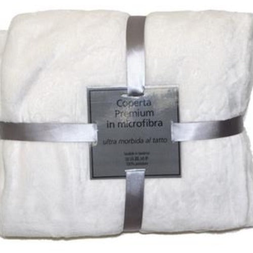 bianco idee regalo Natale coperta premium pile di microfibra plaid divano e letto singolo