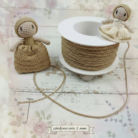oro colore cordoncini passamaneria copripunto uso cucito creativo bambole fai da te bomboniere rilegatura biglietti libretti hobbistica packaging vetrinistica