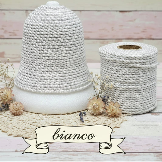 bianco cordino bomboniera cordoncino passamaneria copripunto cucito creativo uso rilegatura decorazioni hobbistica fai da te bambole pupazzi