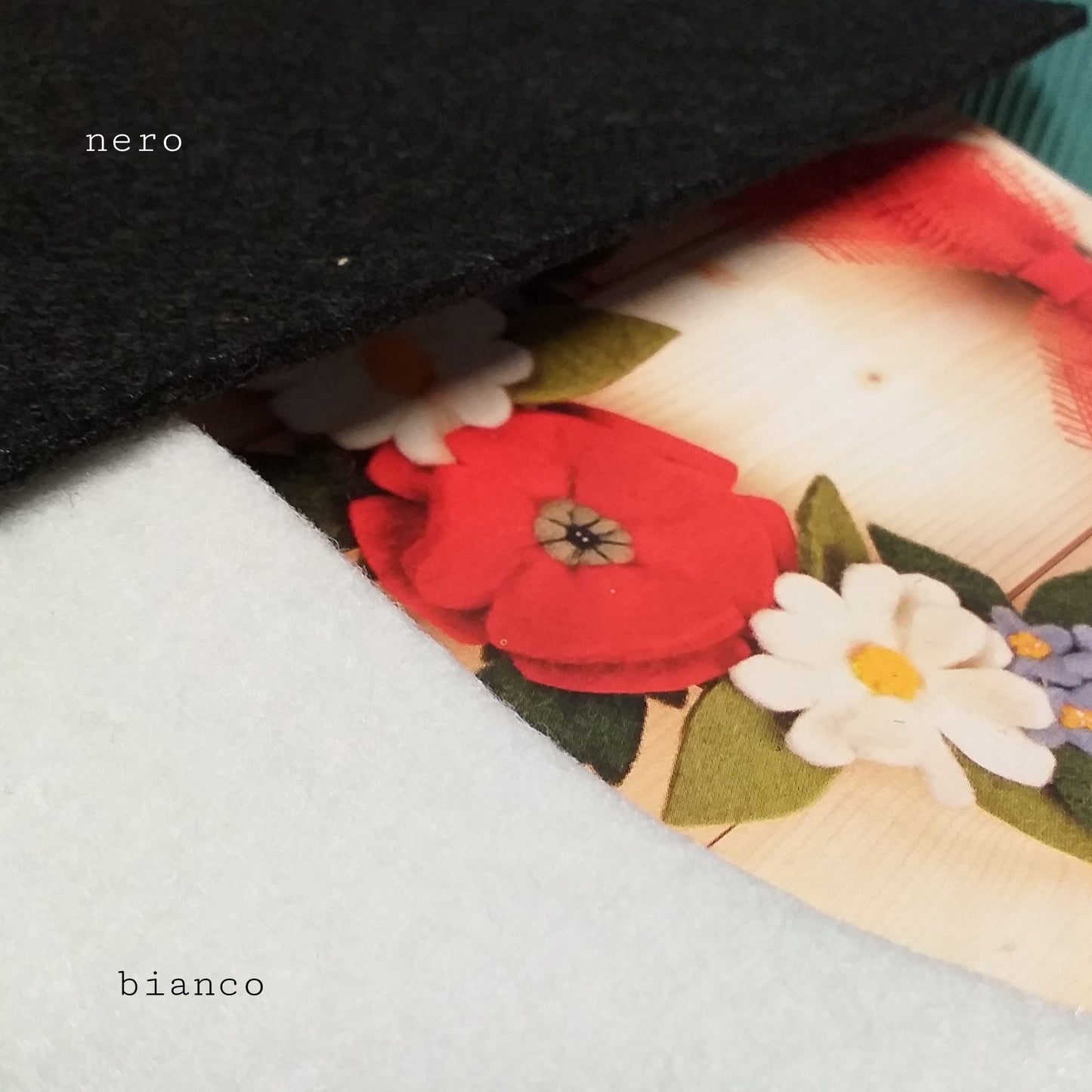 bianco nero feltro 3 mm colorato foglio colori Natale decorazioni Pasqua fiori moda borse