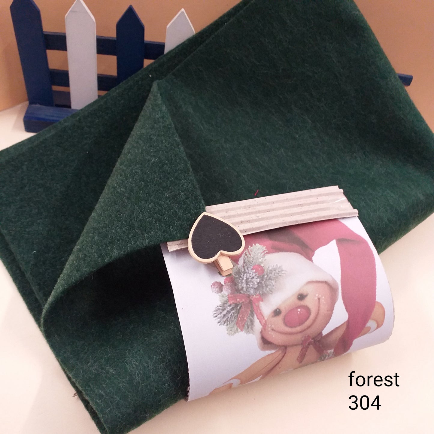 forest 304 bambola di pupazzo Ginger Ragù presenta feltro modellabile Renkalik stoffa tessuto termoformabile per tecnica stampi fiori Natale