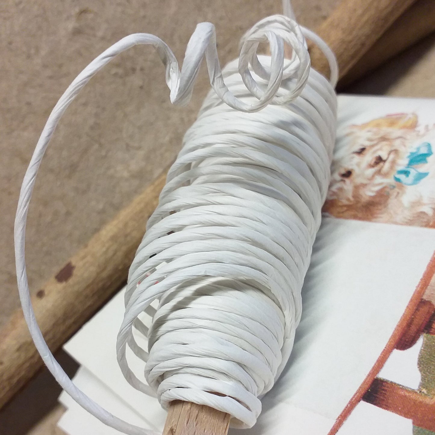 Filo di ferro rivestito ricoperto di carta bianca cordoncino colorato anima di metallo modellabile con ferretto vetrina colori uso Hobby creativi corda per decorare lavori fai da te bomboniere