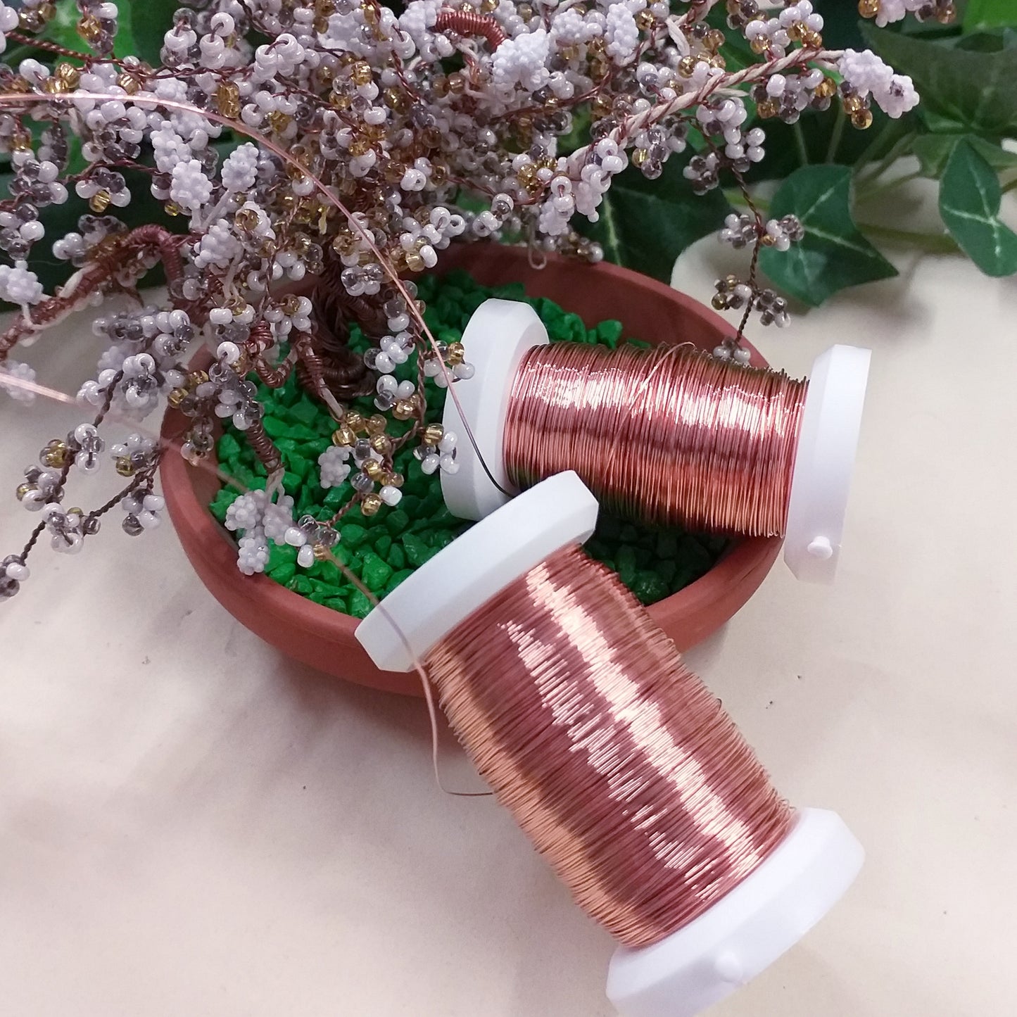 bobine spesso sottile filo di rame per bigiotteria bonsai perline tecnica wire uncinetto creazione gioielli bijoux