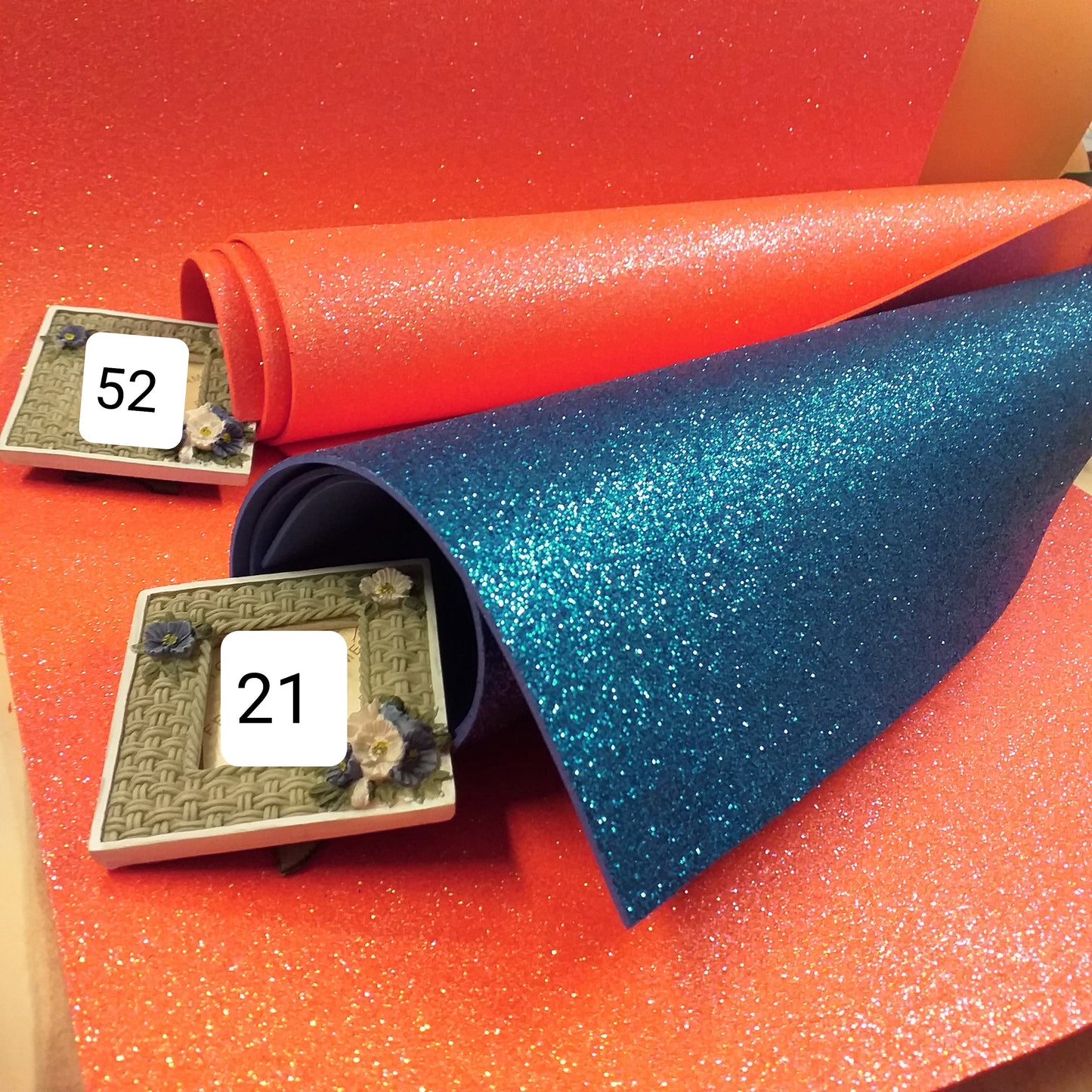 fommy glitterato pesca blu reale Stafil gomma crepla brillantinata uso torte scenografiche compleanno comunione cresima matrimonio addobbi pasquali allestimento decorazioni vetrinistica packaging