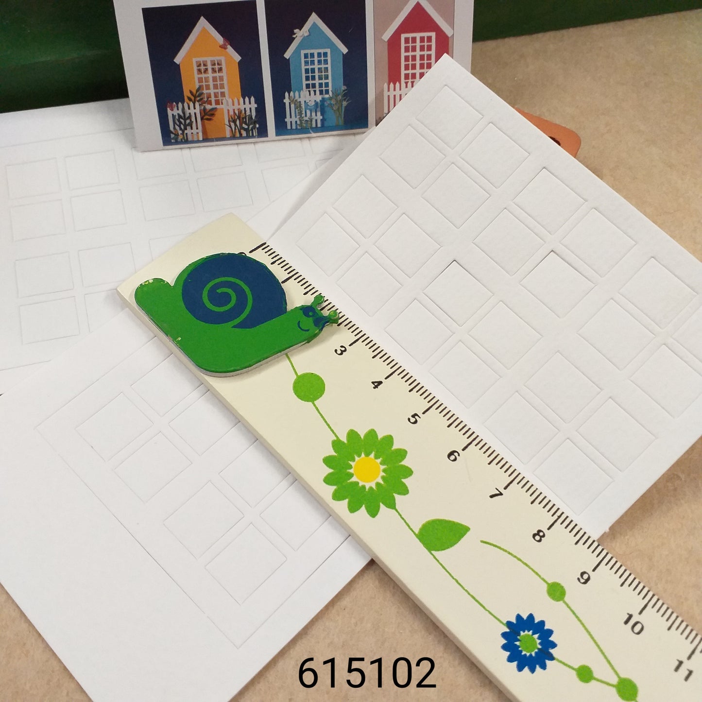 graticcio finestra progetto case 3 fogli papercraft fustellati carta forme cartoncino scrapbooking abbellimenti decoupage