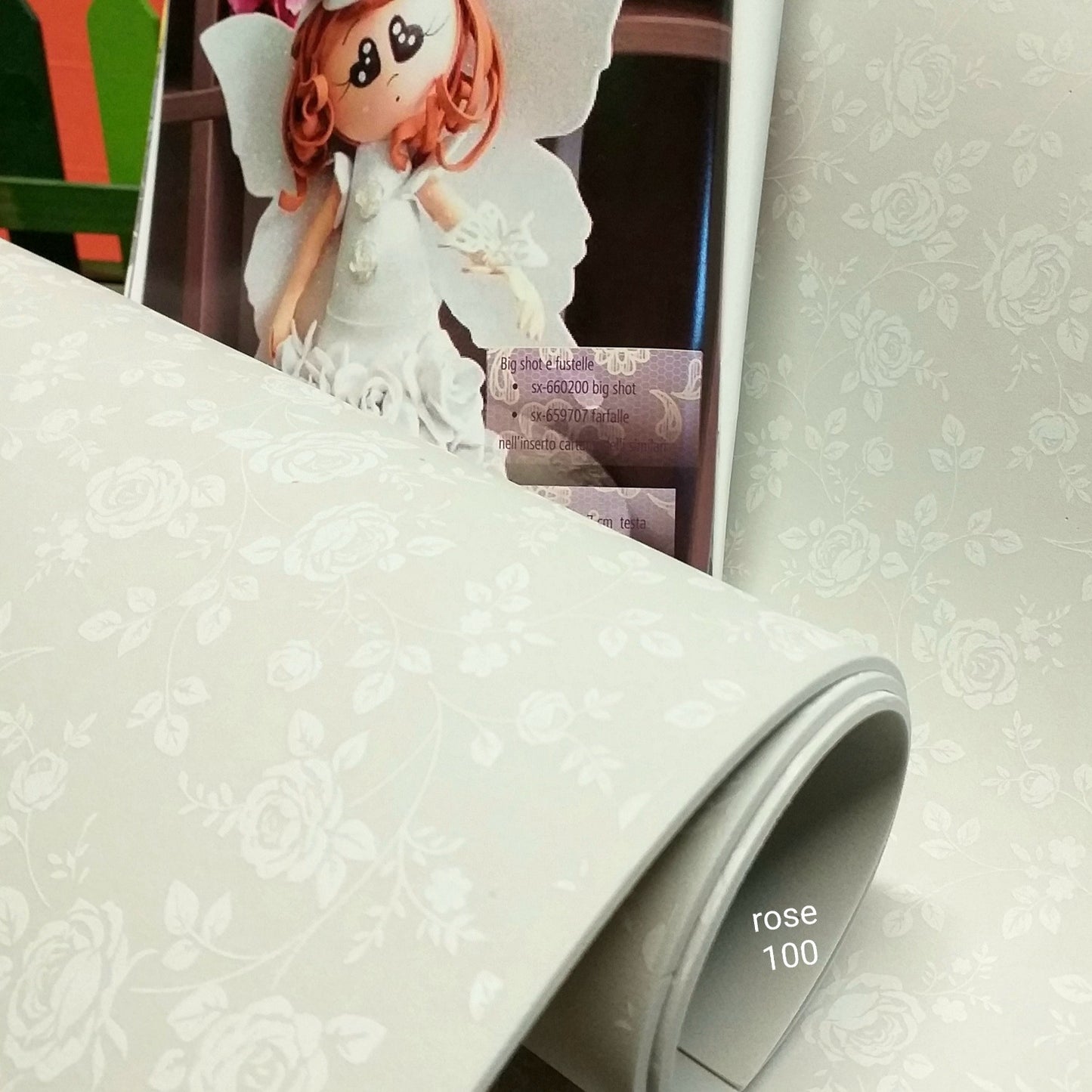 colori panna disegnato rose fantasia gomma crepla stampata eva foam mousse foamy 2 mm spessore fommy termomodellabile per lavoretti creativi creare fiori con stampi bambole