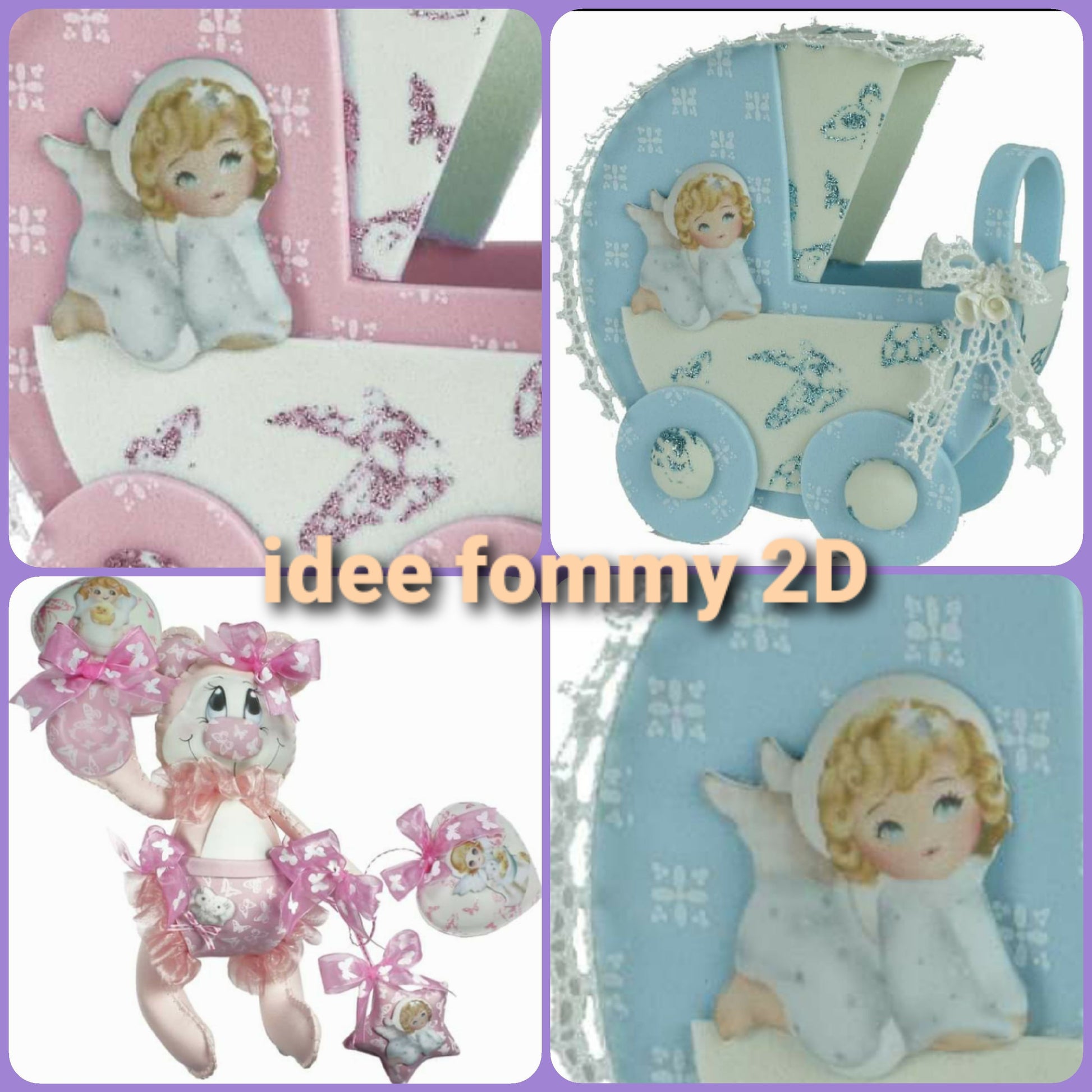 idee come creare con fommy deco soft eva foam 2D faccine visi fai da te bambole di folletti fatine
